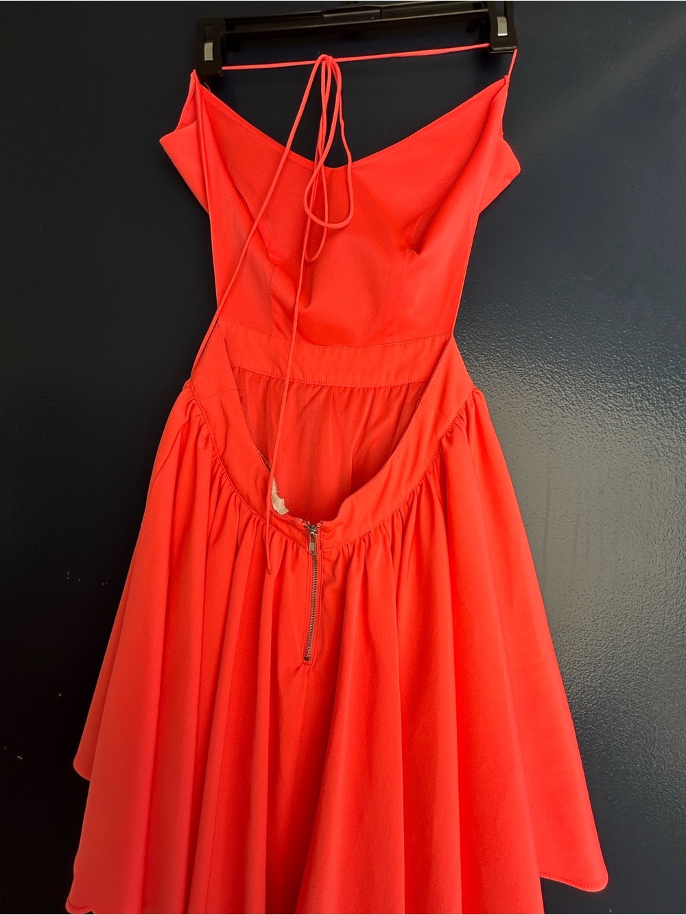 Guess Coral Criss Cross Halter Fit-and-Flare Dress - Picture 3 of 6